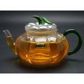 Purely Handwork 600ml Flower& Coffee Glass Tea Pot, Large Glass Teapots, Heat Resistant Glass Tea Pots with Infuser